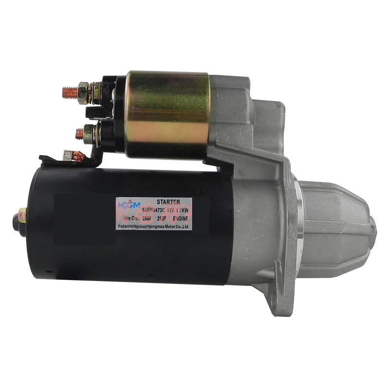 Diesel Engine Starter Motor SBO18473C Used On 290F 292F 12V 1.7Kw Two Cylinder Diesel Generator Starter Motor High Quality