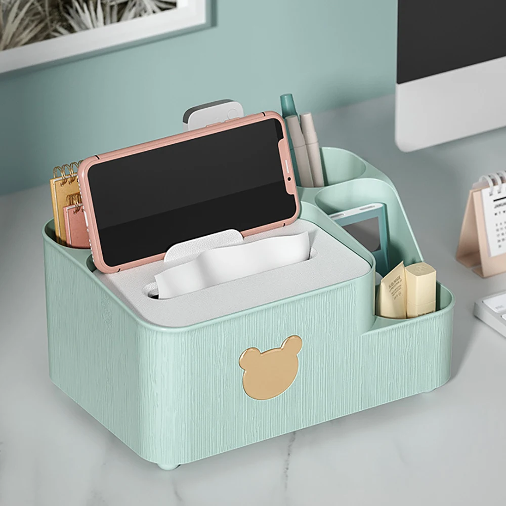 Tissue Storage Box Living Room Desktop Car Storage Multi-function Storage Box