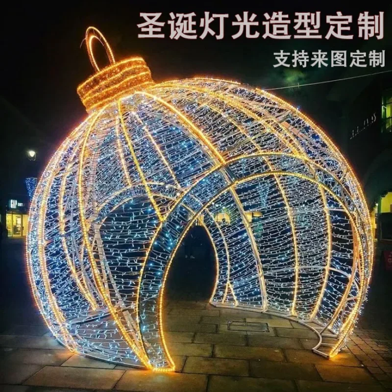 2025 Christmas Lighting Modeling Lighting Festival Mall Meichen Decoration Outdoor LED Light Ball