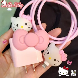 Sanrio Hello Kitty 3D Case for Apple 18/20w Charger Protective Case Cute Cartoon Charger Case for Iphone 15 14 13 Pro USB Sleeve