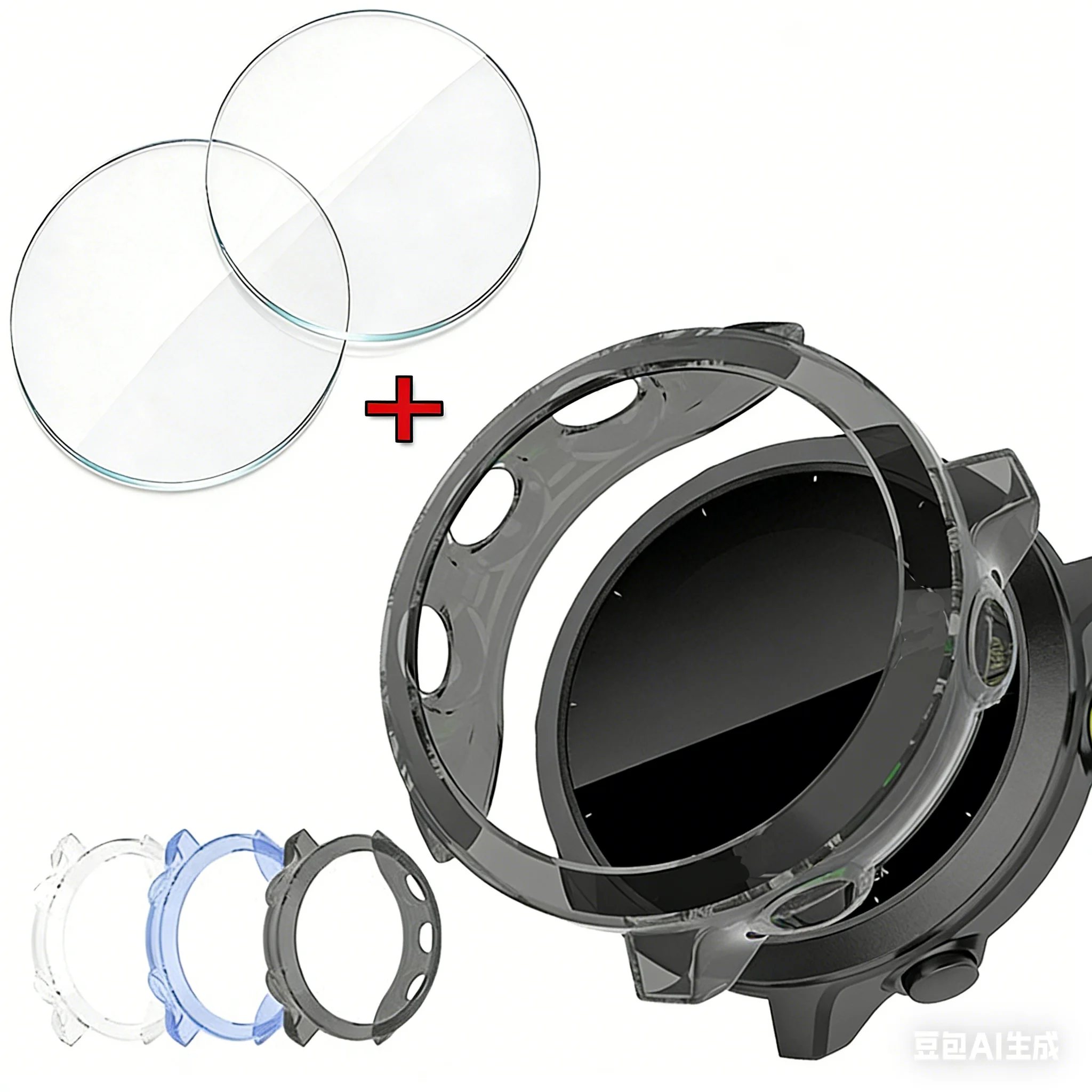�y�Z�[�����zTPU �v���e�N�^�[�P�[�X + 2 �̋����K���X Garmin Forerunner 55 158 �X�}�[�g�E�H�b�`�p����J�o�[�ی�P�[�X & �t�B�����A�N�Z�T���[