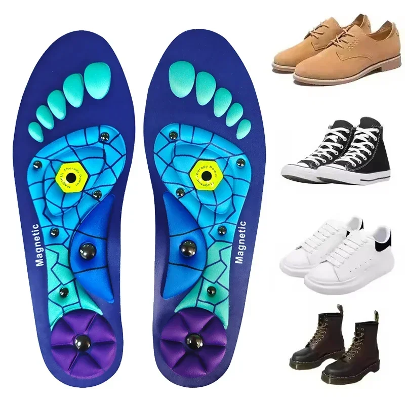 

Therapy Sports Insoles Massage Medical Magnetic Foot Weight Loss Slimming Acupressure Insole Anti-fatigue Health Care Shoe Pads