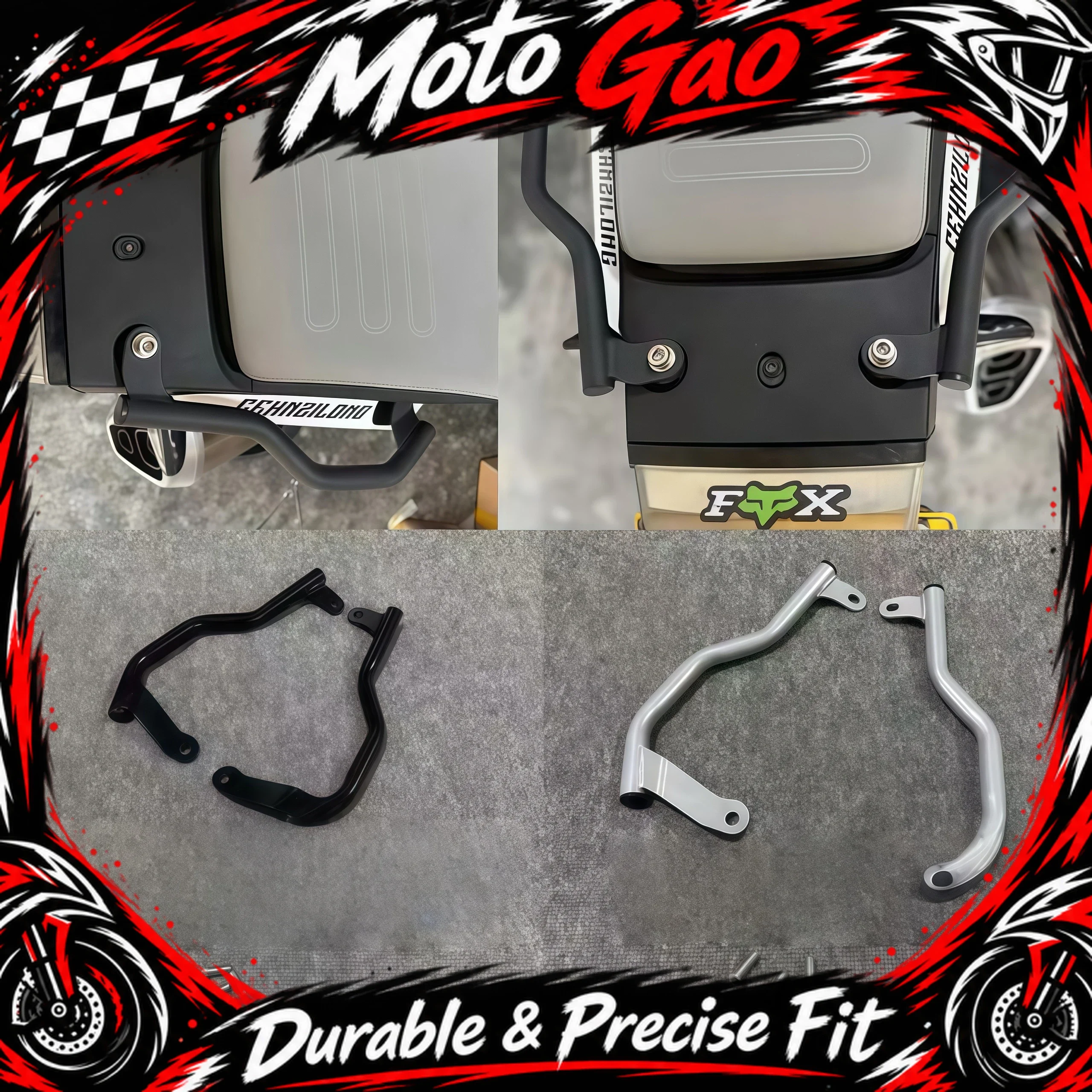 【Precise Fit】For CFMOTO 450MT modified off-road rear armrest tail rack short tail CF 450MT passenger armrest rear spoiler