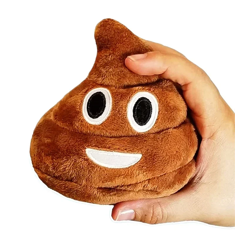 Fake Poop Dog Toy, Funny Talking Poop Stuffed Plush Toy, Makes Fart Sounds,Funny Face Expression Poop Doll Novelty Small Gift