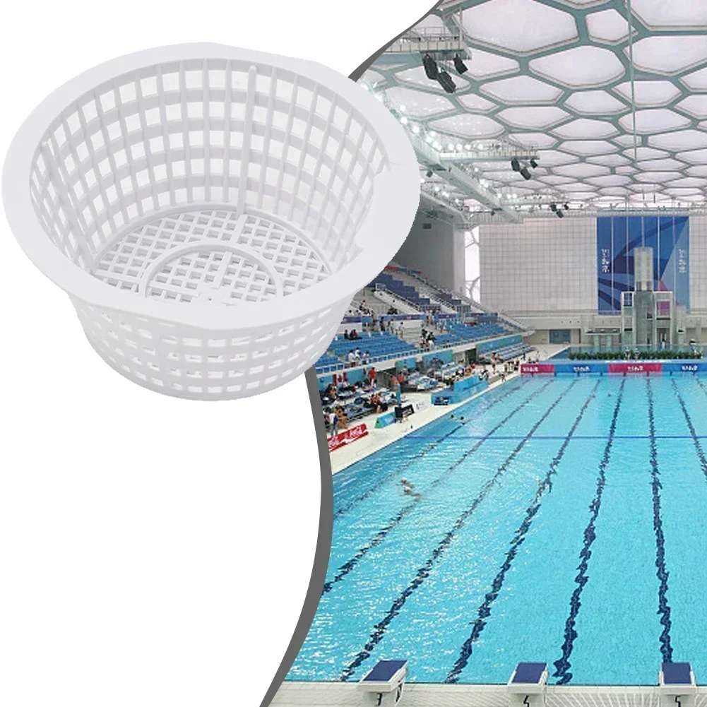 

Pool Filter Basket Pool Skimmer Basket Practical Round Strainer Basket Skim Remove Leaves Cleaning Supplies For Skimmer