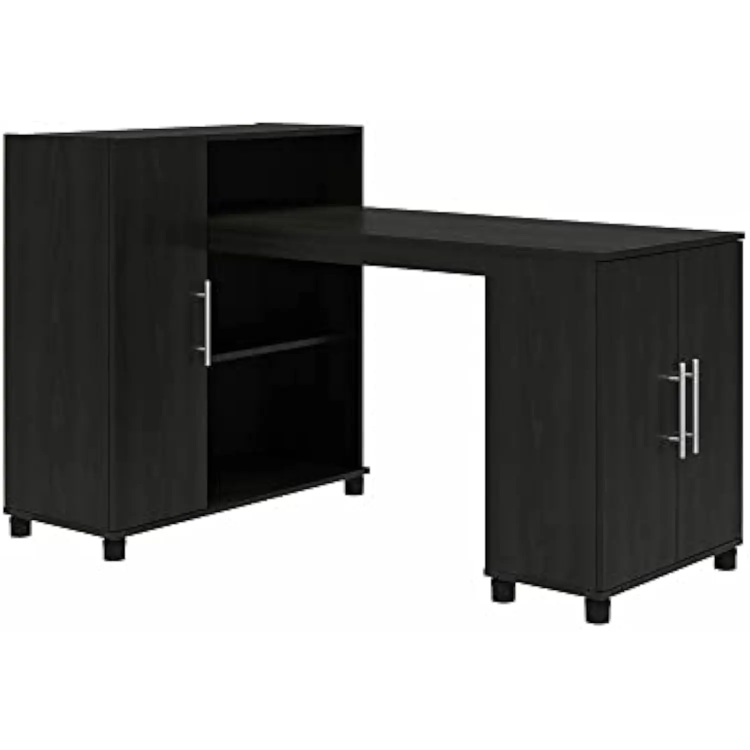 

Systembuild Evolution Camberly Стол для хобби и рукоделия со шкафом для хранения, черный дуб