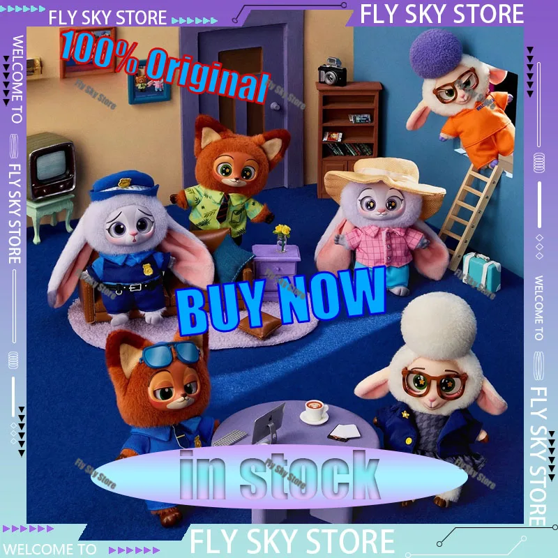 

Zootopia слепая коробка милый Ник Джуди фигурка Zootopia плюшевая виниловая кукла Mystery Box аниме фигурки мультяшные коллекционные игрушки