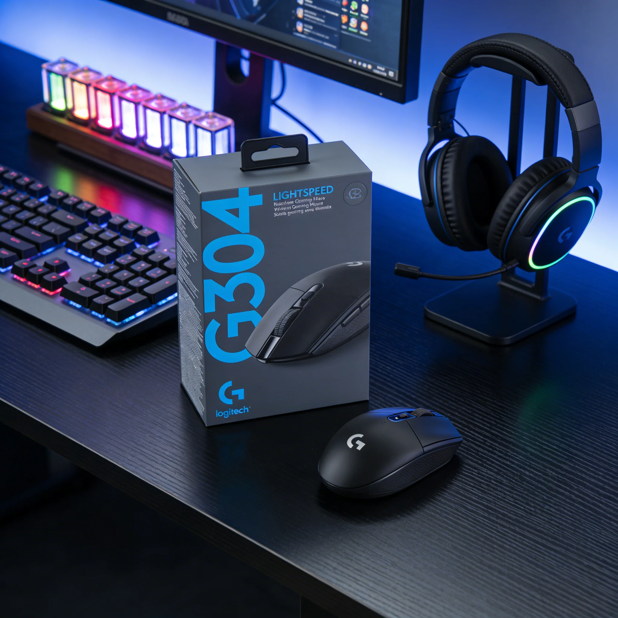 

Беспроводная игровая мышь Logitech G304/G305 Silent - сенсор Hero 12K, энергосберегающая, высокопроизводительная, для дома, общежития, учебы, офиса