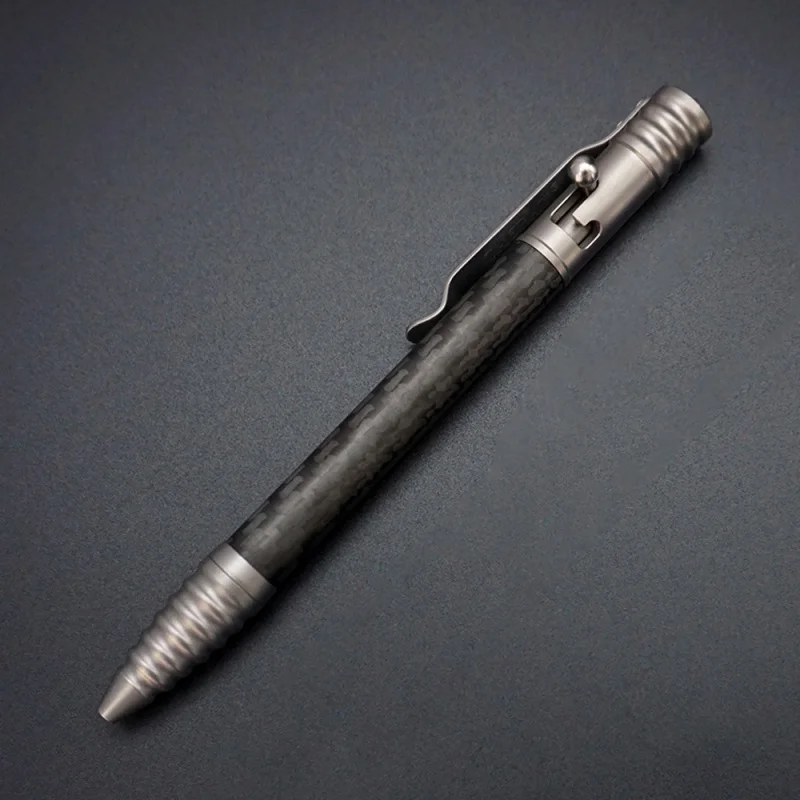 EDC Titanium Alloy+Carbon Fiber Tactical Pen Multi functional Outdoor Tool Writing Pen Signature Pen High end Fashion Gift view 3