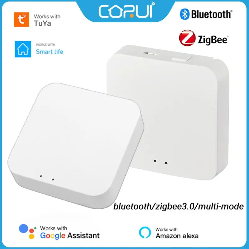 CORUI Tuya Zigbee/Bluetooth Gateway Hub Smart Life Remote Control Multi-Mode Gateway Bridge Work With Alexa Google Home