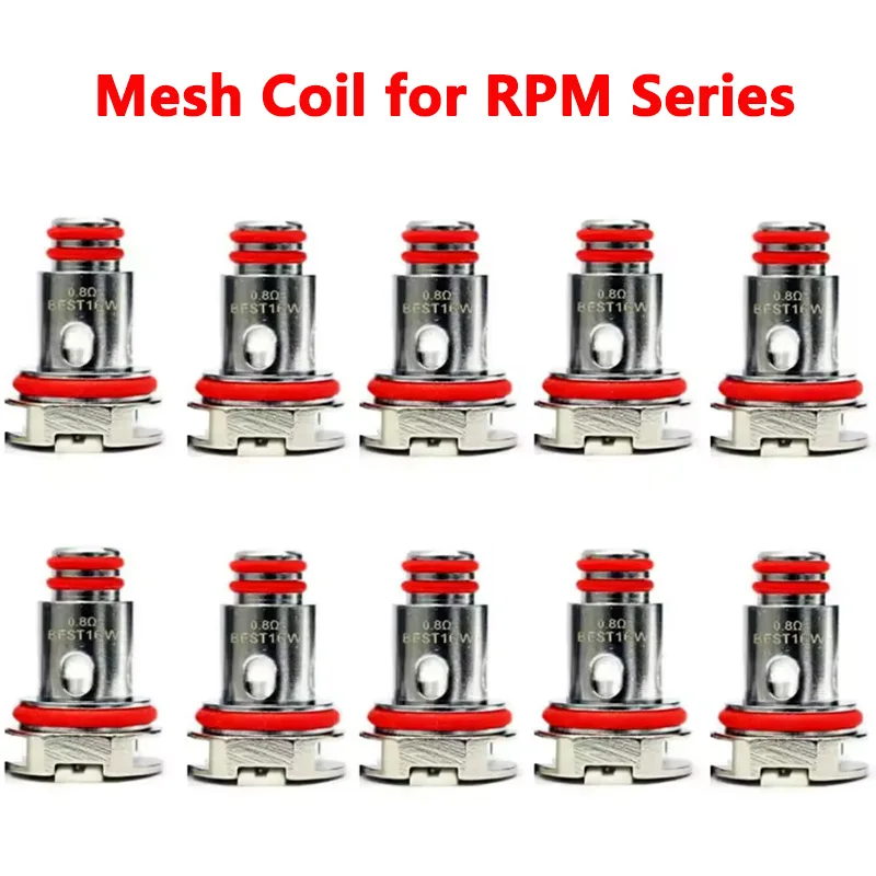 10 SZT. Grzałka Mesh RPM Vape 0.4/0.6/0.8/1.0ohm Wymienna Grzałka Pasująca do SMOK RPM40 RPM80 RPM 2S Nord X Nord 4 Kit