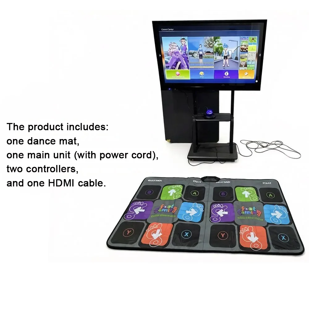 Dance Mat for Adults And Kids 930*1660*2MM English System Double User Dance Pad Game For TV Suitable For Home Entertainment