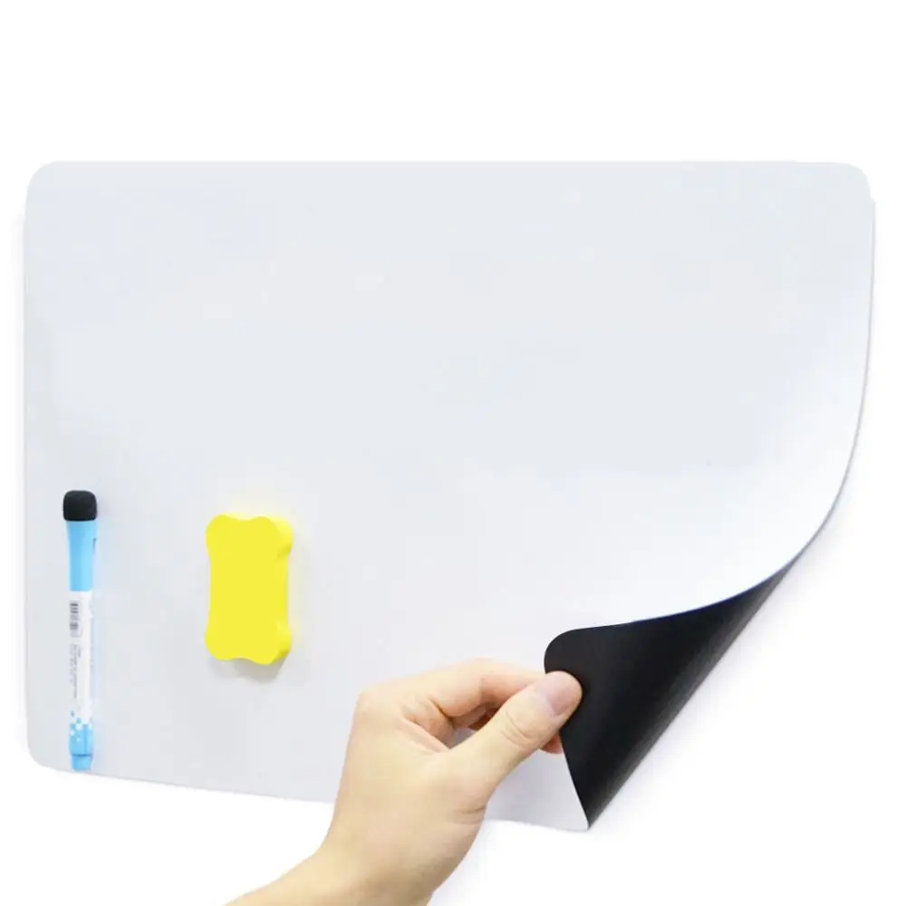 

Simple PET Magnetic Whiteboard Writable A3/A4/A5 Refrigerator Magnet Removable Reusable Memo Message Board School