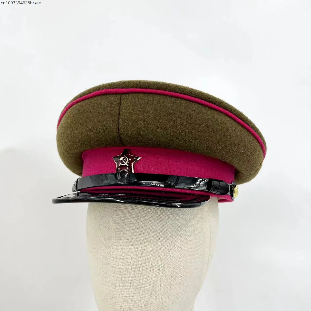 Chapeau de cométage politique soviétique NKVD, chapeau à grandes avant-toit amélioré, uniforme du ministère soviétique des affaires internes, chapeaux militaires
