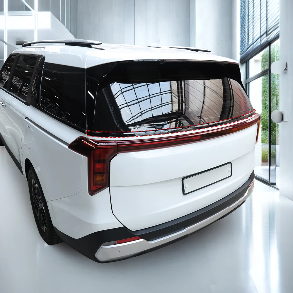 6PCS Car Window Decorative Strip Rear Side Panel Cover D-pillar Window Strip Trim Accessories For KIA Carnival KA4 2022-2026