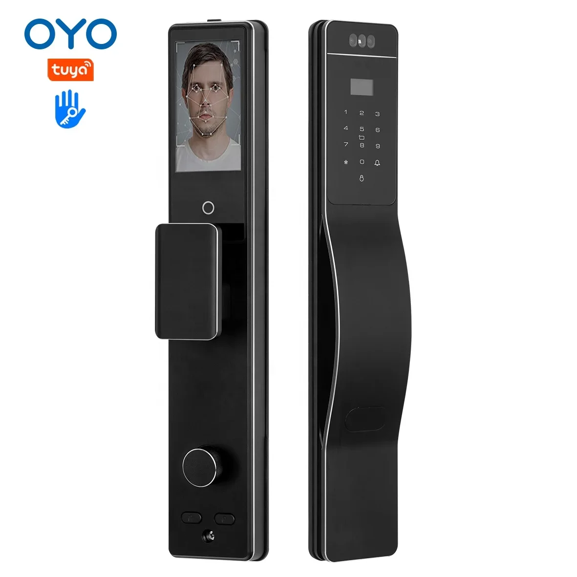 OYO Tuya TTlock Citofono visivo Serratura 3D Face RFID Card Smart Lock WiFi Impronta digitale Biometrica Cerradura Serrure Intelligente