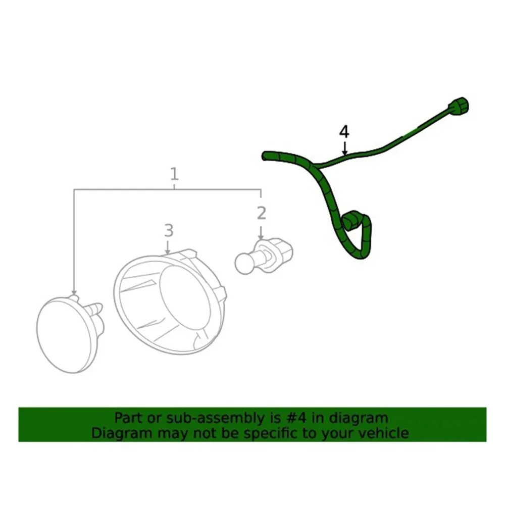 A80X-Front Fog Lamp Wire Harness 22840495 For Camaro 2012-2013