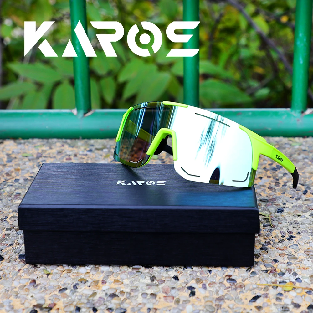 

KAROS UV400 Cycling Glasses for Men MTB Sunglasses Mountain Bike Bicycle Eyewear Women Sports Goggles Road Speed Skating