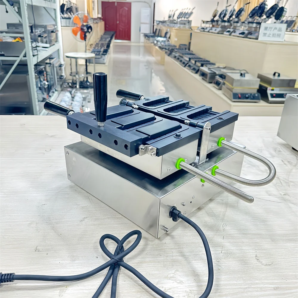 -Forq*-Ice Cream Wafer Stick Machine Popsicle in Waffle Paletas Sleeve Custom Commercial Waffle Maker^/^