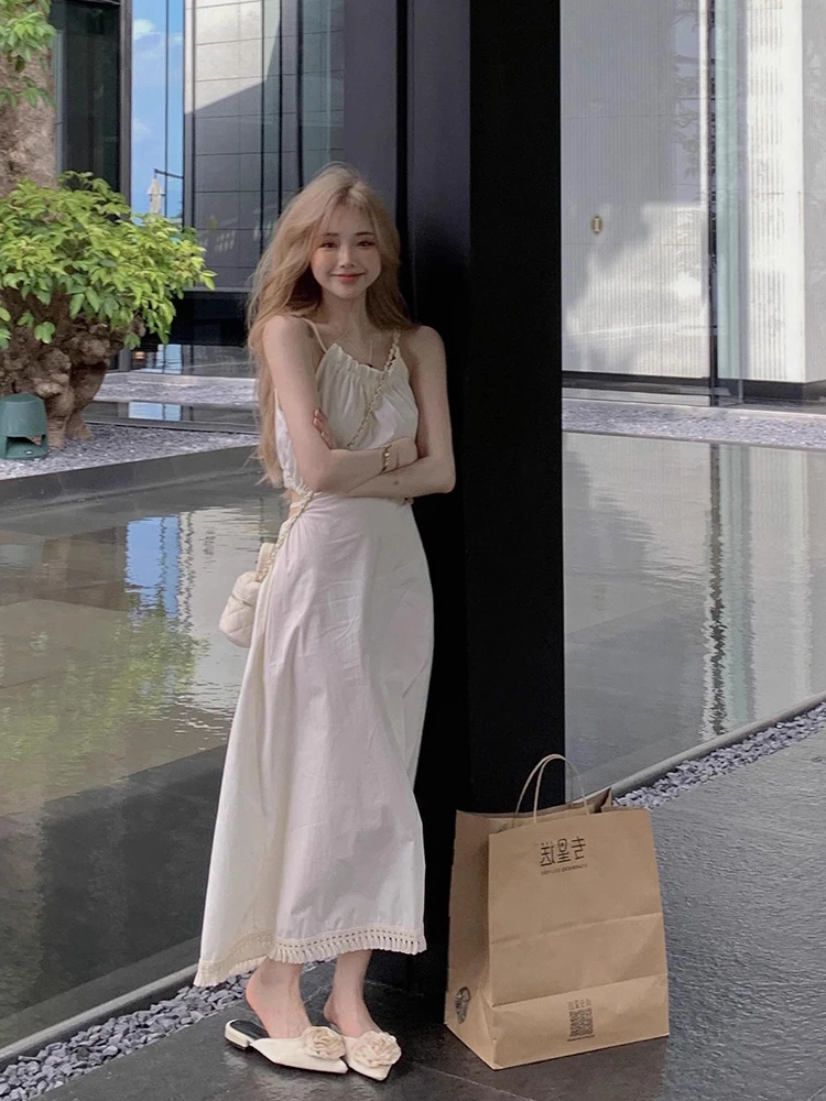 Vestidos sin mangas para mujer mágico otoño calado ahuecado perspectiva transparente ilusión todo fósforo