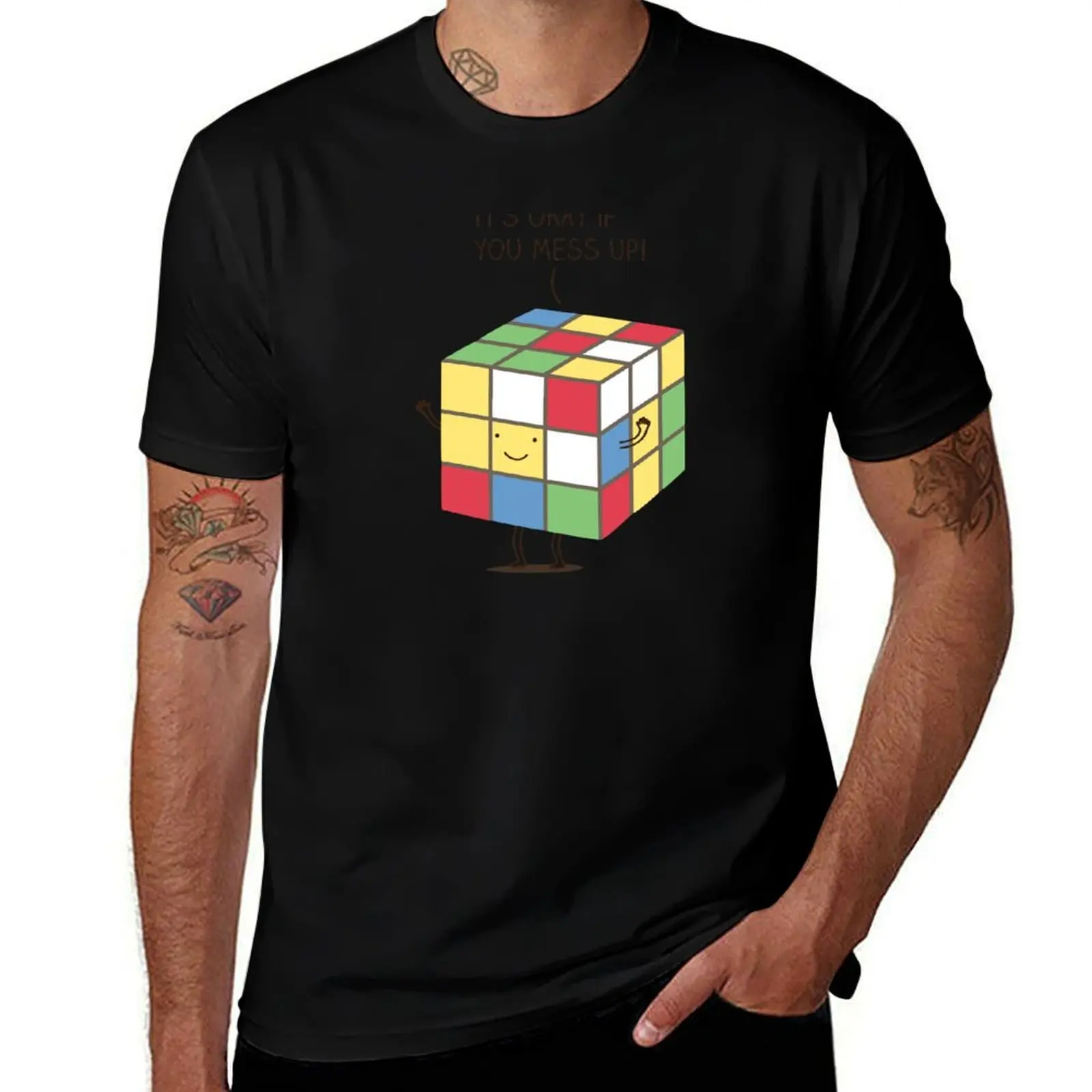 

It's okay to mess up! T-Shirt vintage graphic tee new edition custom t shirt Anime t-shirt anime shirts men