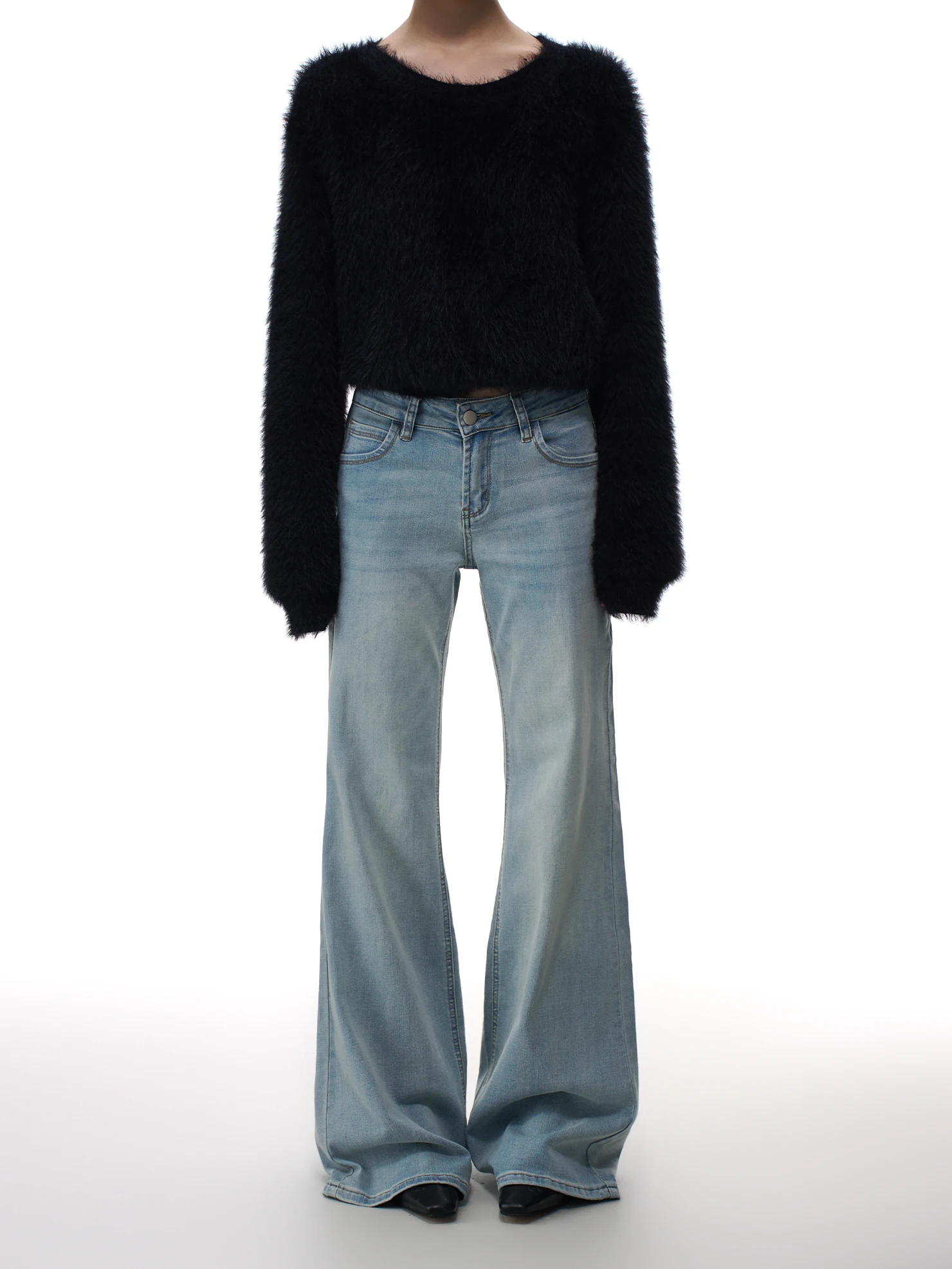 

Женские джинсы-клеш с низкой талией, повседневные, свободного кроя, весенние, новые, стройнящие, не обтягивающие, в стиле Spicy Girl, повседневные брюки