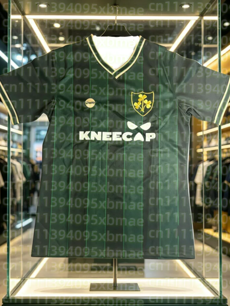 Camiseta Esportiva Branca KNEECAP Irlanda 2026 Best-seller - Shamrock Herança Irlandesa Confortável e Respirável para Surf e Praia