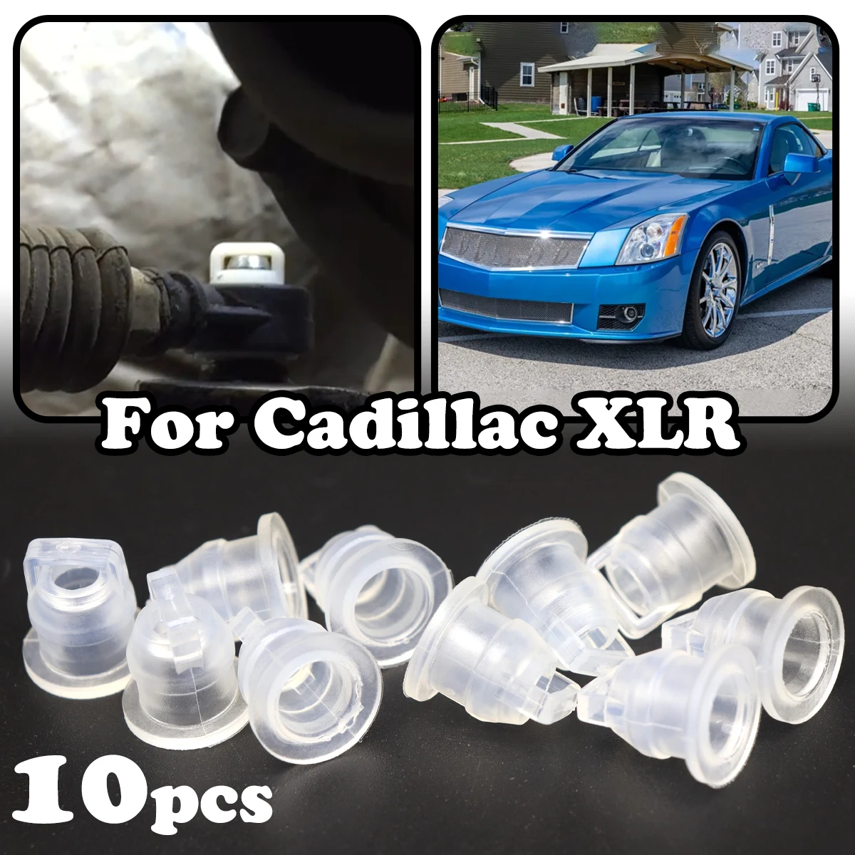

10pcs Gear Shift Cable Bushing Auto Gearbox Line Rubber Sleeve Car Accessories For Cadillac XLR / XLR V 2004 2005 2006 - 2009