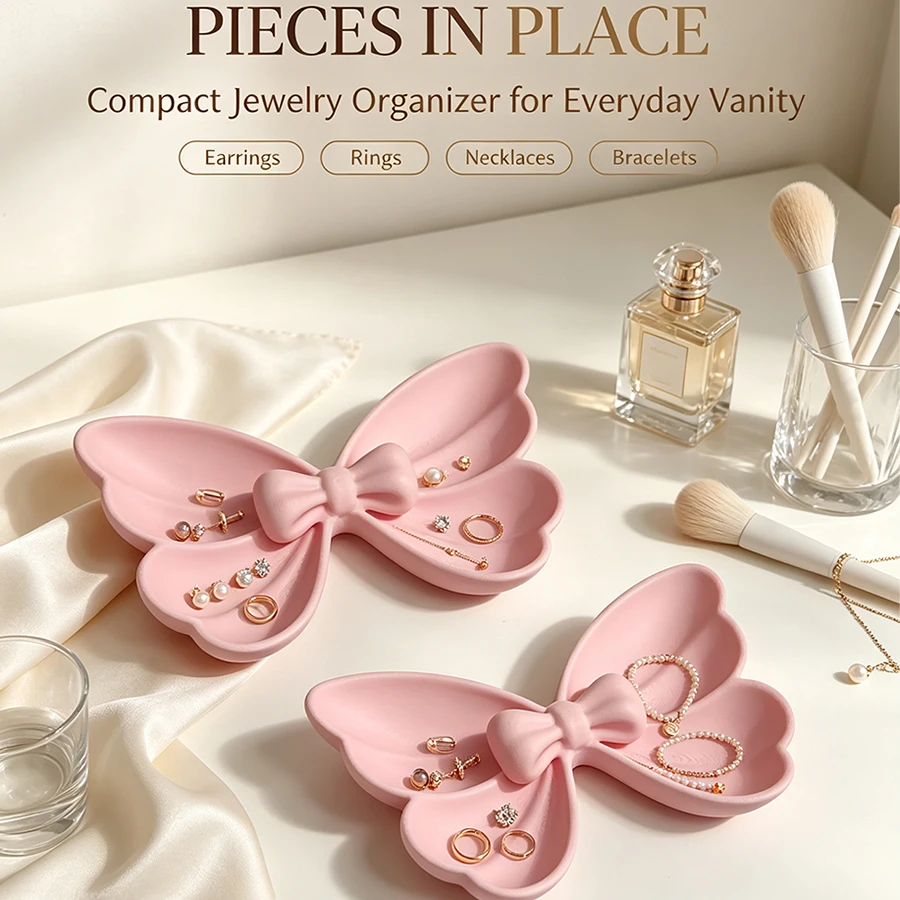 Travel Accessories Jewelry - 2 Peças Mini Bandeja Organizadora de