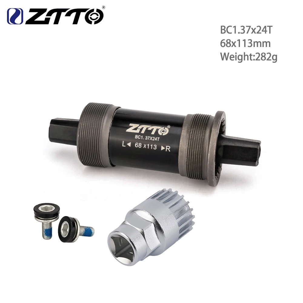 ZTTO Bicycle BSA 68x103mm 107mm 110.5mm 113mm 116mm Square Tapered Threaded Bottom Brackets For Axis Quare Hole Square Crankset