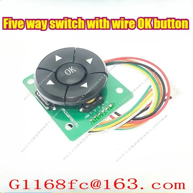 XA144M Five Way Switch with Cable Five Way Navigation Button with Circuit Board Switch Module B3F-4055