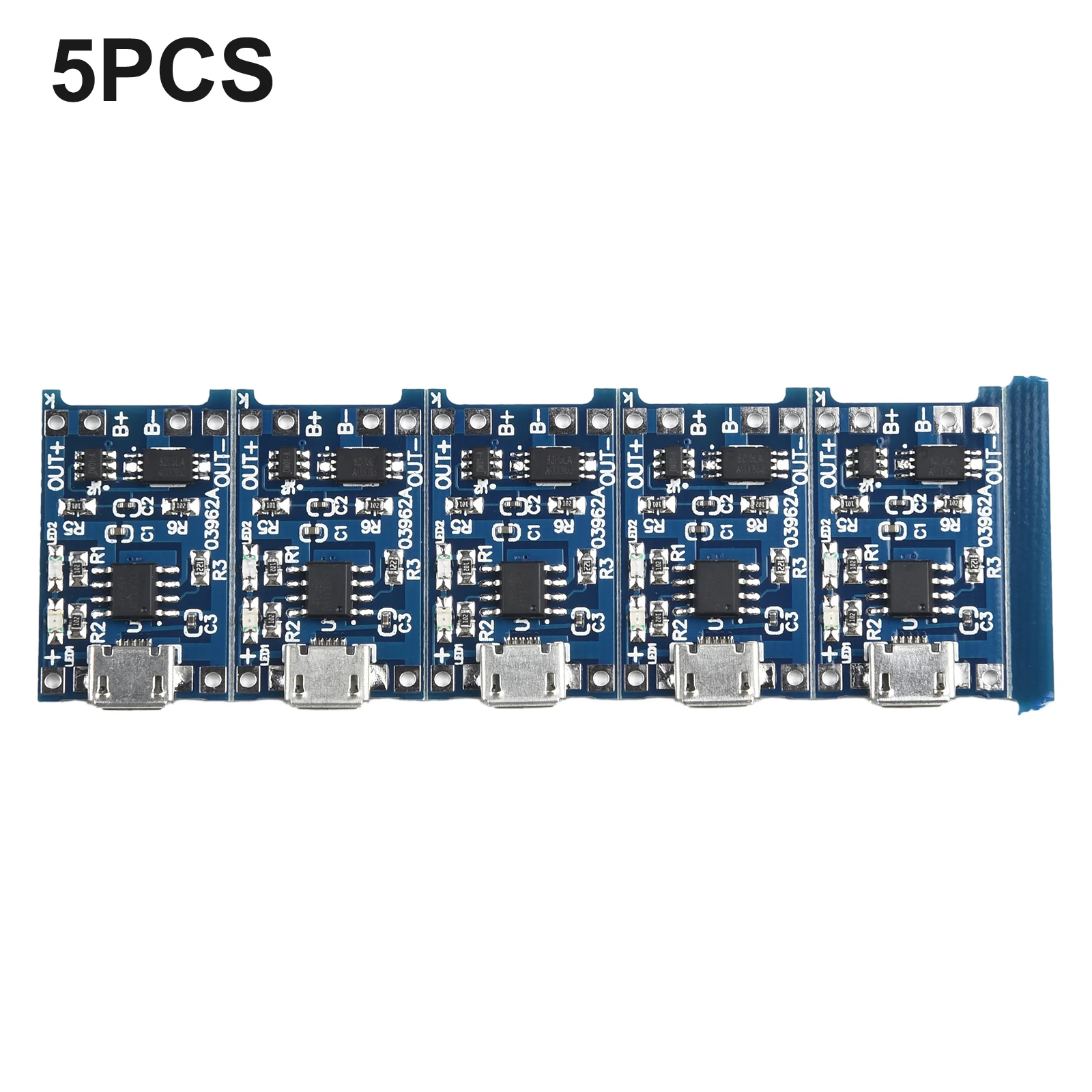 USB 5V 1A Lithium Charger Board Module with Battery Protection Pack of 5 Charge Your Batteries with Confidence!