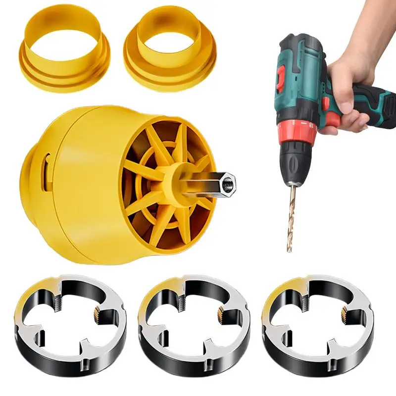 

6pcs PVC Pipe Threader Kit With 1/2In 3/4 In 1 Inch Dies Pipe Threader Plastic Threading Device Electric Threading Machine Tool