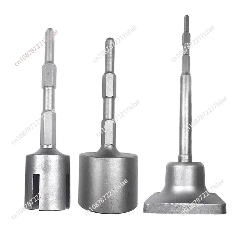 Hex Shank Piling & Tamper Hammer, Integrated for Round Pipe, Wood Pile & Angle Iron, Demolition Hammer Compacting Tool