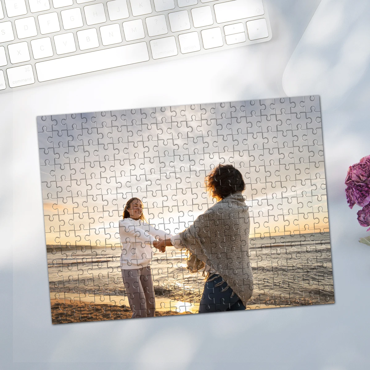 35/300/500/1000pcs Personalized Custom Photo Puzzle family photo Customize Jigsaw Puzzle For CouplesCouples Family Christmas