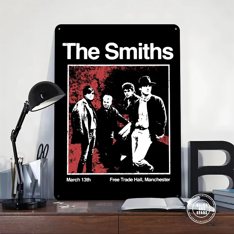 The Smiths Band Metal Poster Customized Wall Art Retro Vintage Tinplate Signs for Luxury Decoration Room Bathroom Decor Man Cave