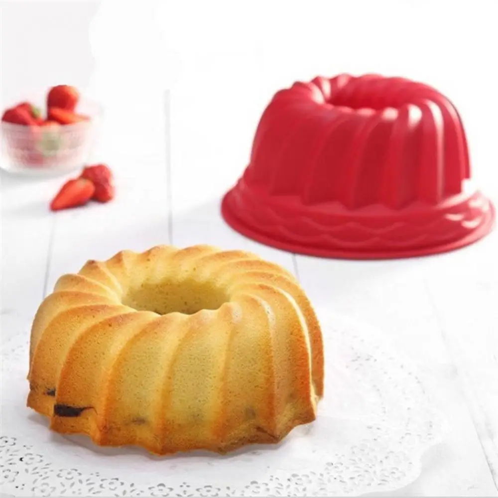 

2 Pcs Spiral Ring Cooking Silicone Mold Reusable Bakeware Donuts Cups Cupcake Liner Bread Cake Decorate Tool Kitchen Accessories