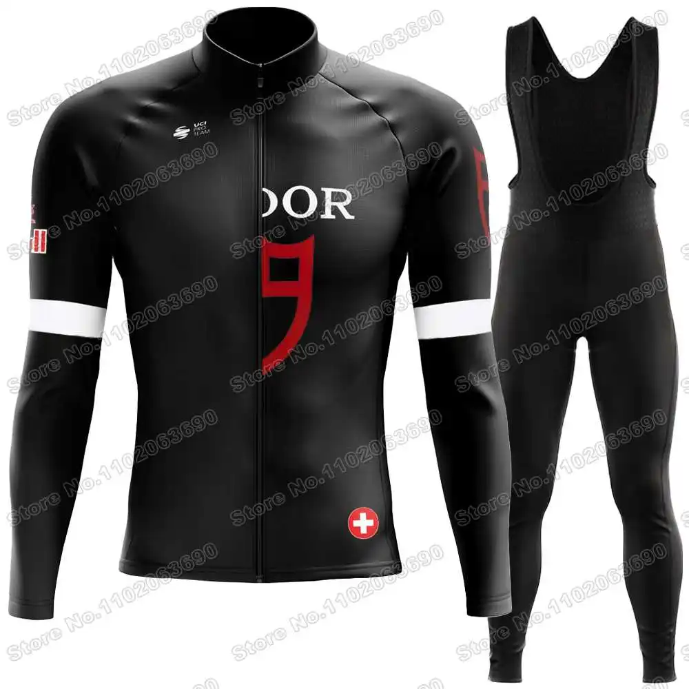 2025 France Italy Spain Tour Team Cycling Jersey Set Autumn Winter Cycling Clothing Men Road Bike Jacket Suit Bicycle Bib Tights