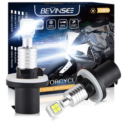 Bevinsee 2x 880 H11 Led Auto Koplamp 1:1 Halogeenmaat Led Mistlampen Drl Daglicht Voor Motorfiets 6000K 12V