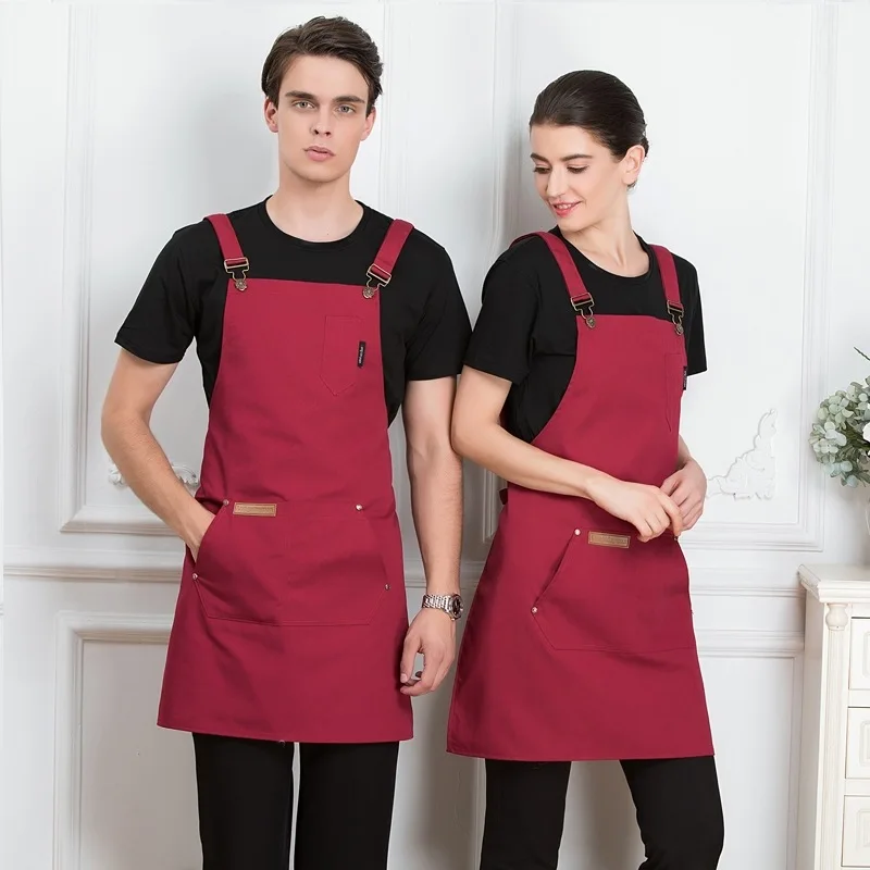 Supermarket Work Apron Custom Logo Apron Advertising Apron Printing Milk Tea Shop Apron Custom Fruit Shop Apron