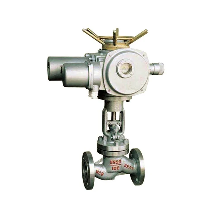 TF electric actuator driven motorized cast steel stainless steel WCB CF8 CF8M globe valve