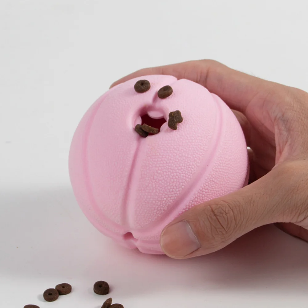 Kauspielzeug für Hunde – interaktiver Quietschball mit Leckagefunktion zur Zahnreinigung und Linderung von Langeweile, langlebiges TPR-Material,
