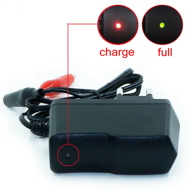 EU Plug DC7.5V 1A Smart Motorcycle Charger For Lead Acid Battery 6V 4AH 5AH 7AH 9AH 12AH Children Car Bicycle Toy