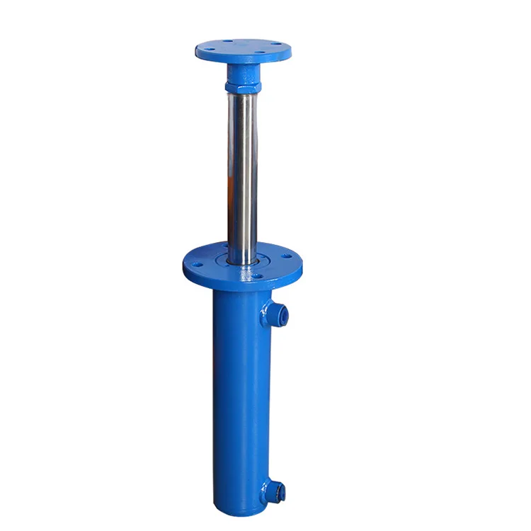 TengFei14MPA Excellent Price Small Pressure Front Flange Plunger Type Oil Hydraulic Cylinder for Press