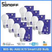 SONOFF Smart Light Bulb A19 A60 E26 E27 Dimmable Lamp WiFi ESP32 Smart Home Work With Alexa Google Home Yandex Alice Smartthings