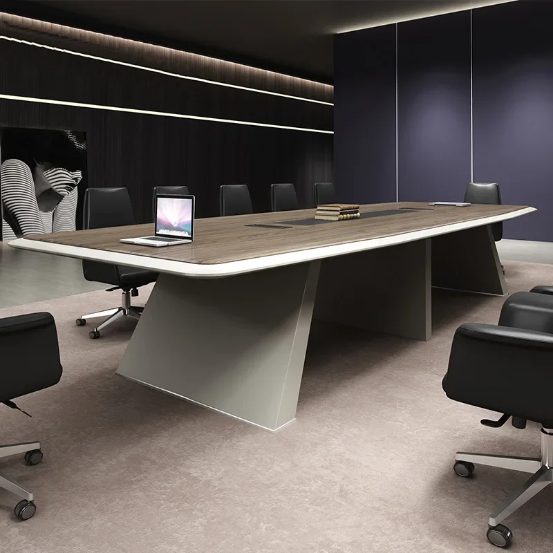 Multi-Functional Office Furniture Modern Meeting MDF Table Office 10 Seater Conference Table