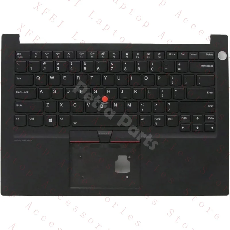 

C for Thinkpad E14 Palmrest Top Upper Backlit US Layout Keyboard Bezel 5M10V17039