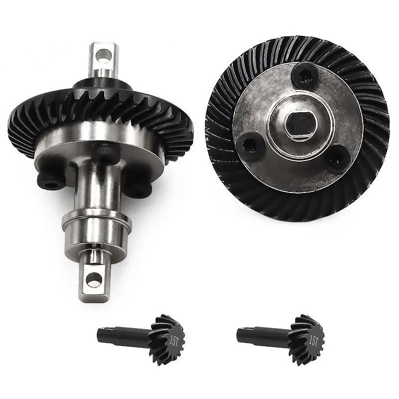 التروس الحلزونية الأمامية والخلفية لـ TRAXXAS 1/16 E-Revo Slash4WD Summit RC قطع غيار ملحقات السيارة المعدنية المحدثة OP