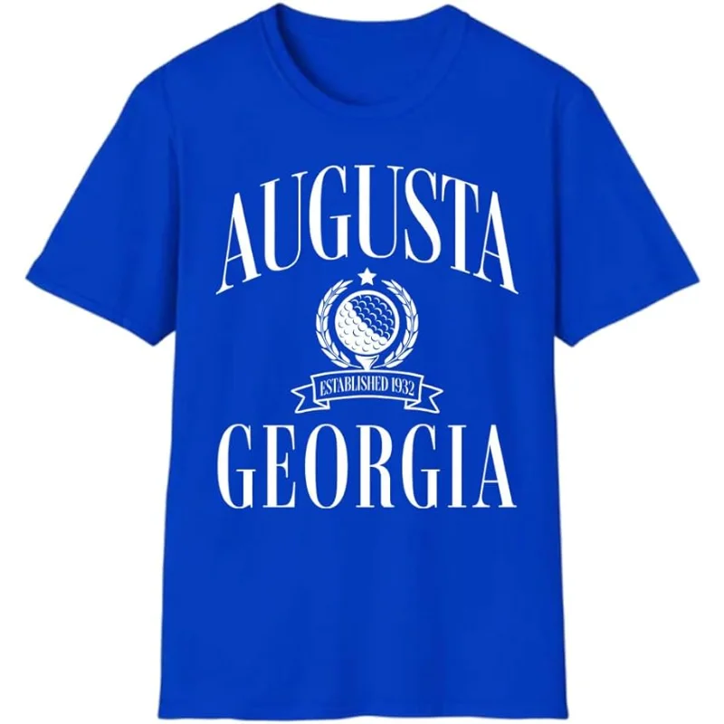 Augusta T-Shirt, Augusta Georgia T-Shirt, Golf Shirt Vintage Style Golf Pullover Golf Lover Gift