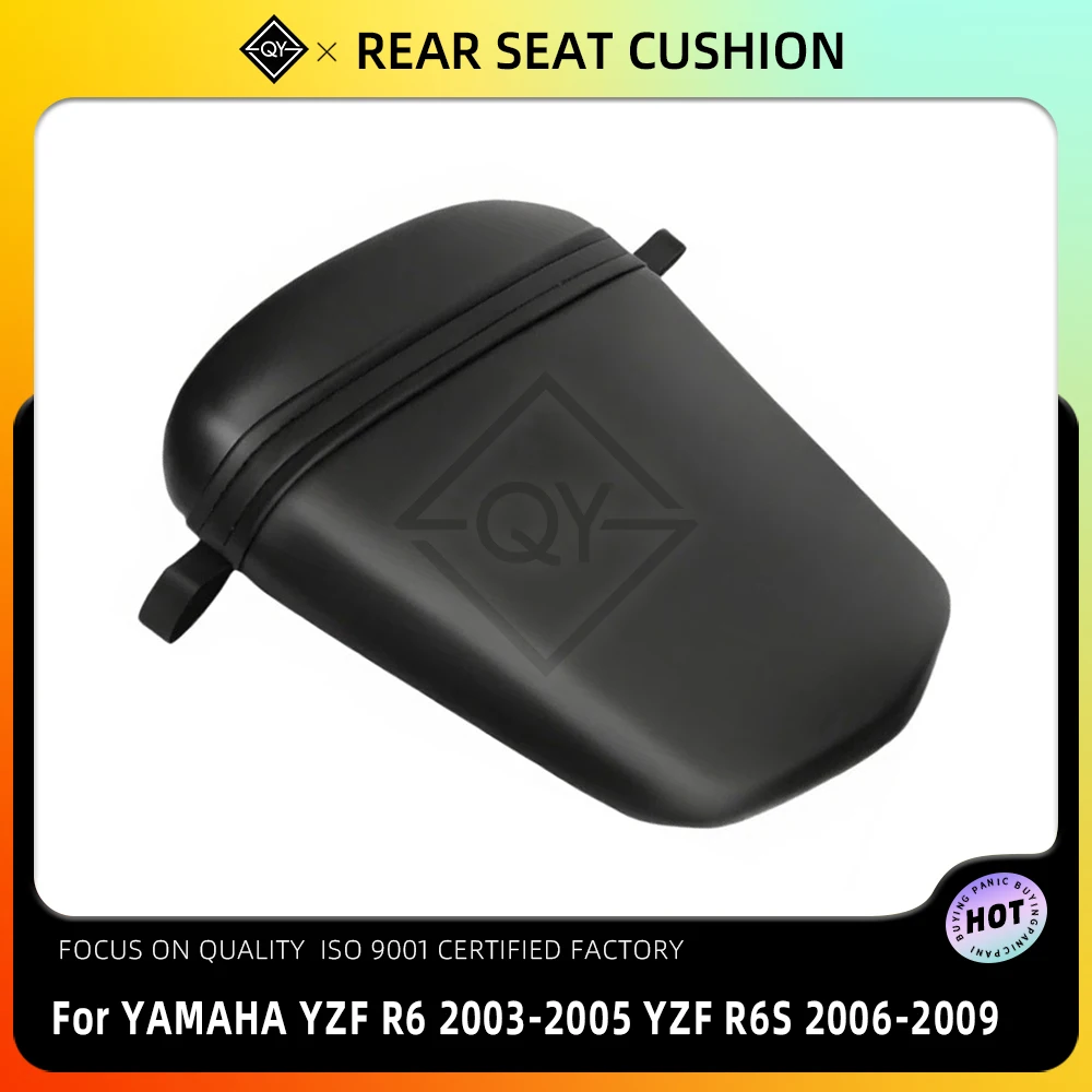 

Черная подушка заднего сиденья мотоцикла, удобная подушка для пассажира для Yamaha YZF R6 2003 2004 2005 YZF R6S 2006-2009